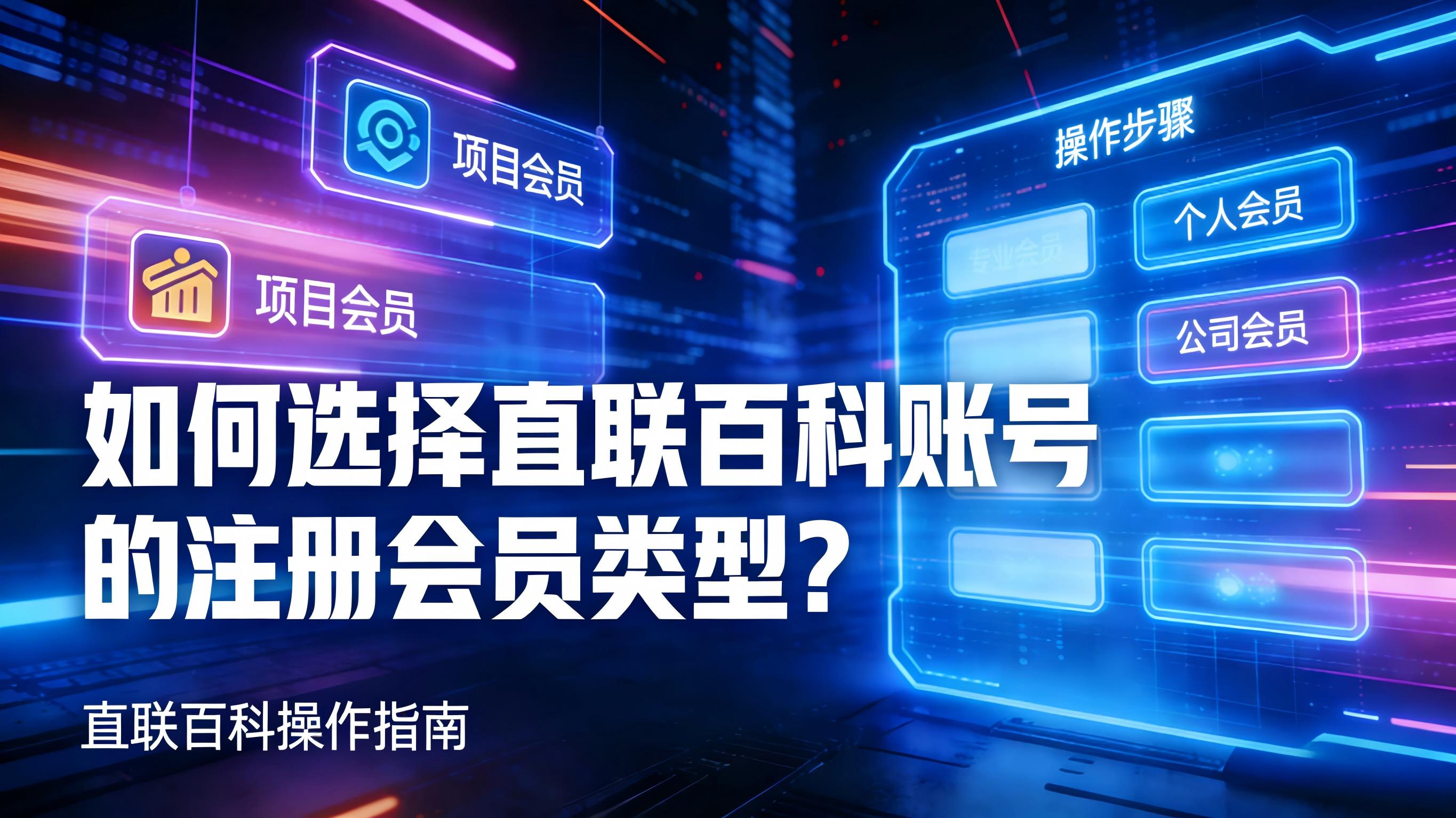 图文-会员类型-如何选择直联百科账号的注册会员类型？